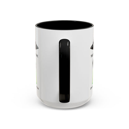 Alien UFO Coffee Mug — "This Little Light of Mine" Cute Green Alien Accent Mug (11/15oz)